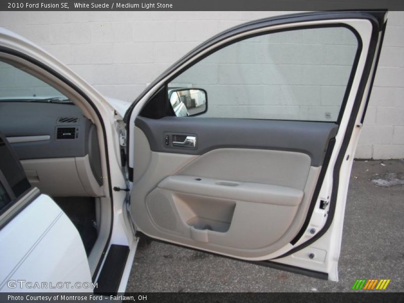 White Suede / Medium Light Stone 2010 Ford Fusion SE