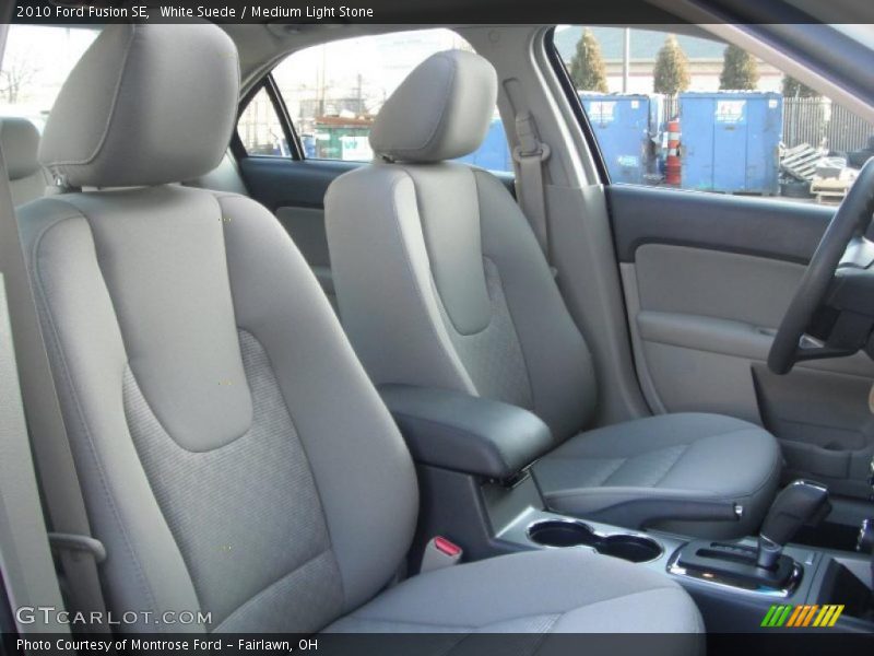 White Suede / Medium Light Stone 2010 Ford Fusion SE