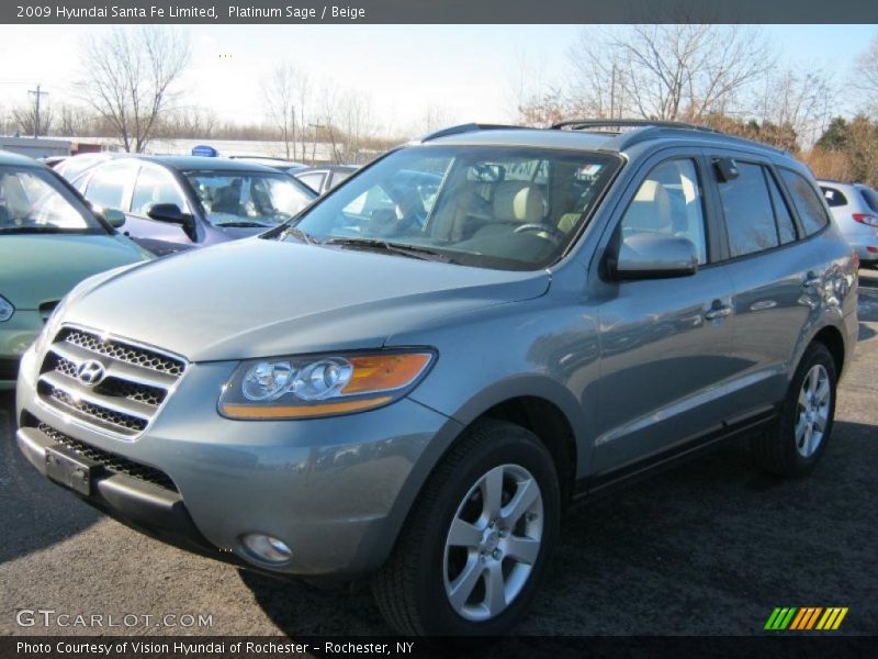 Front 3/4 View of 2009 Santa Fe Limited