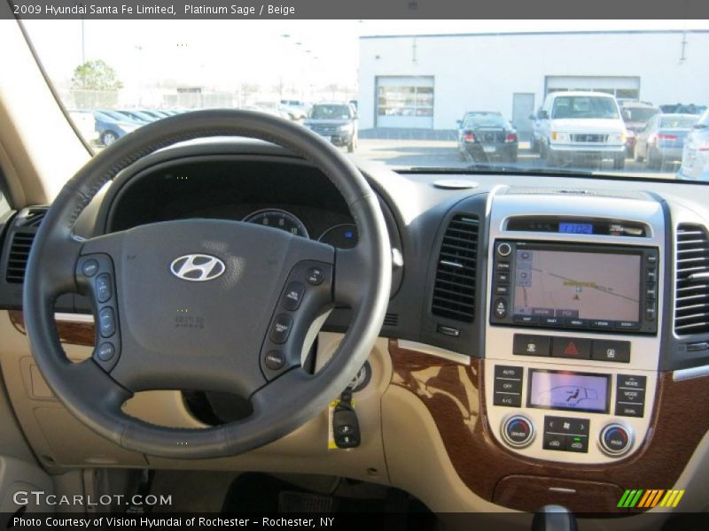 Dashboard of 2009 Santa Fe Limited