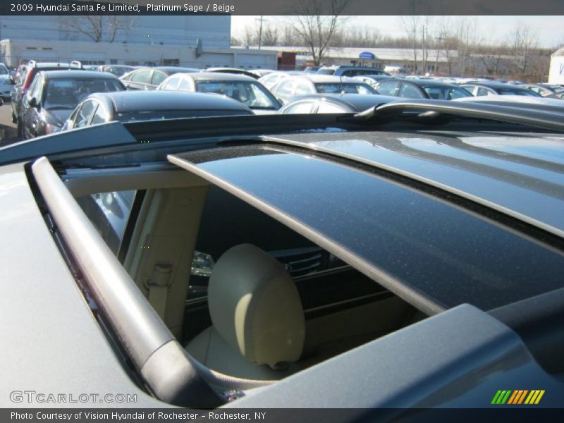 Sunroof of 2009 Santa Fe Limited