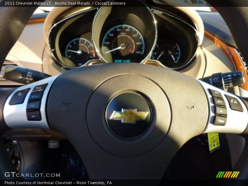 Mocha Steel Metallic / Cocoa/Cashmere 2011 Chevrolet Malibu LT