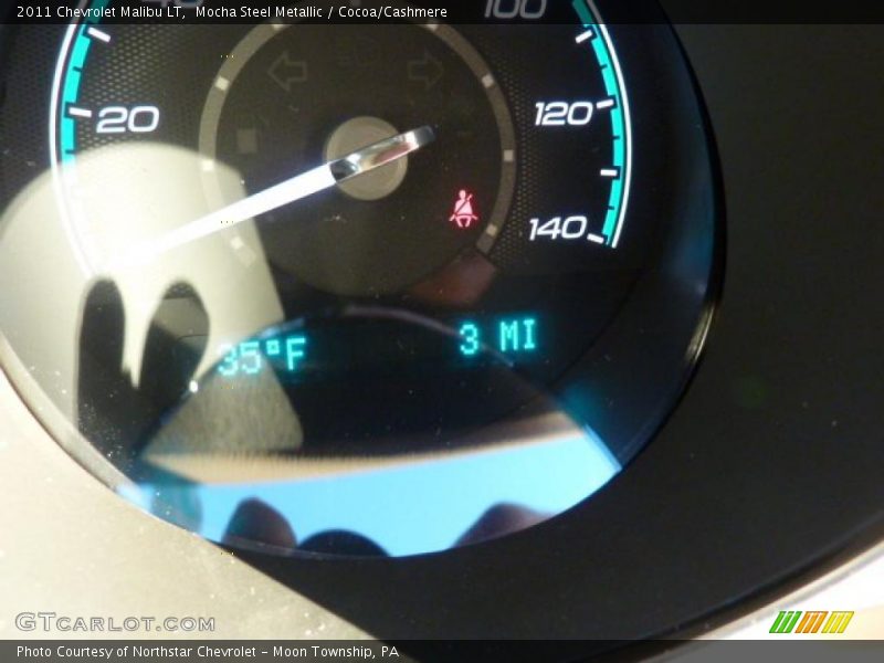 Mocha Steel Metallic / Cocoa/Cashmere 2011 Chevrolet Malibu LT