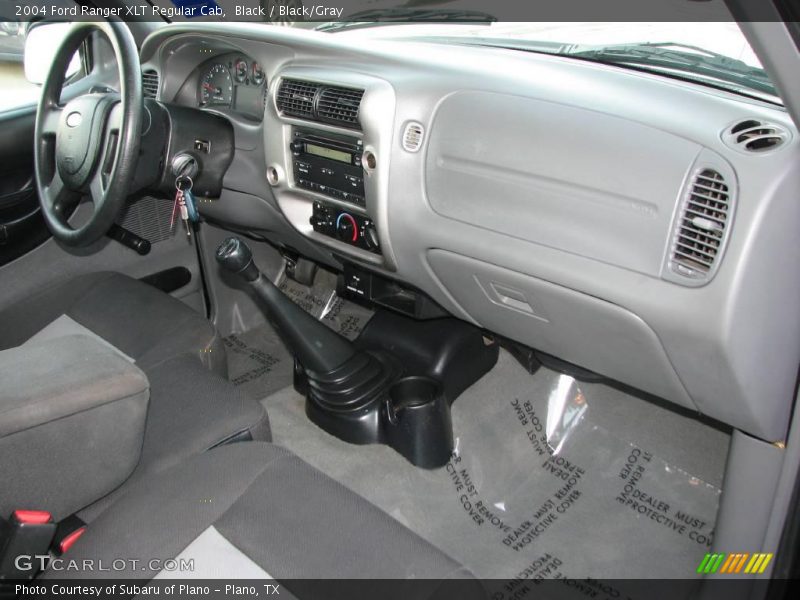 Black / Black/Gray 2004 Ford Ranger XLT Regular Cab