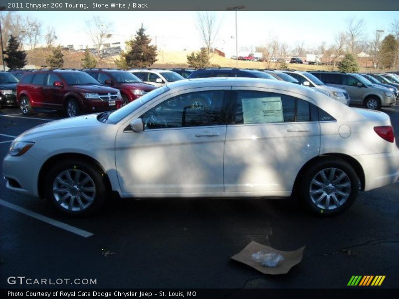 Stone White / Black 2011 Chrysler 200 Touring