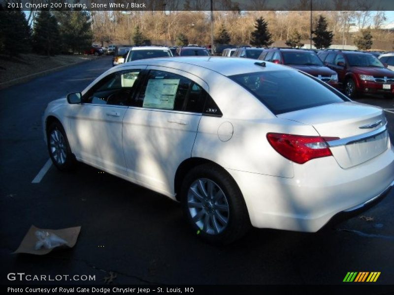 Stone White / Black 2011 Chrysler 200 Touring