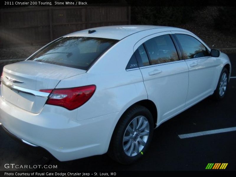 Stone White / Black 2011 Chrysler 200 Touring