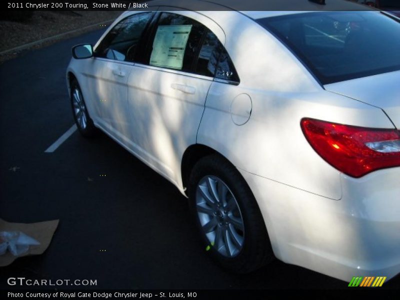 Stone White / Black 2011 Chrysler 200 Touring