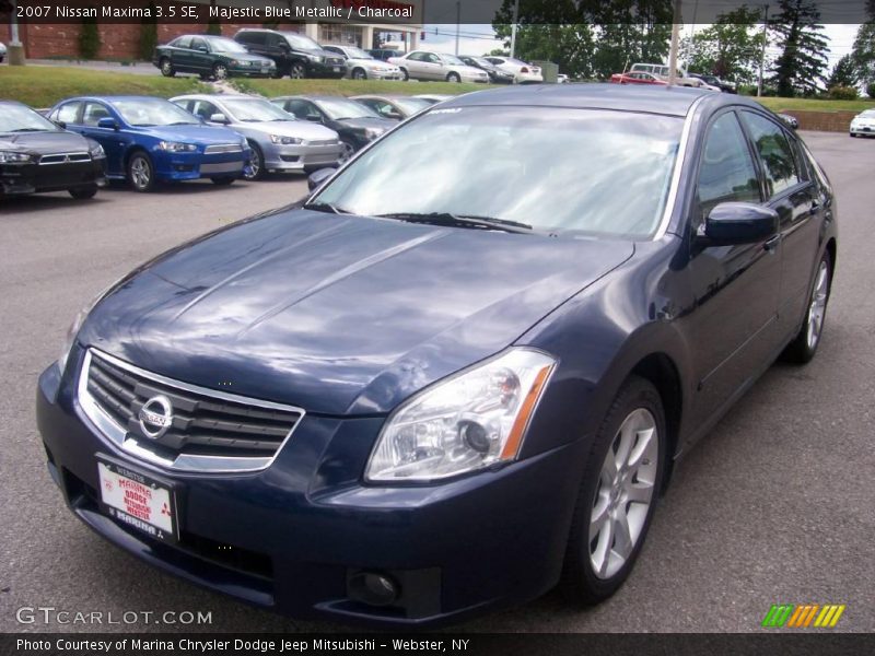 Majestic Blue Metallic / Charcoal 2007 Nissan Maxima 3.5 SE