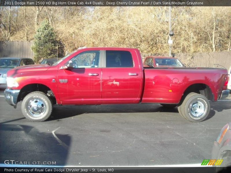  2011 Ram 2500 HD Big Horn Crew Cab 4x4 Dually Deep Cherry Crystal Pearl