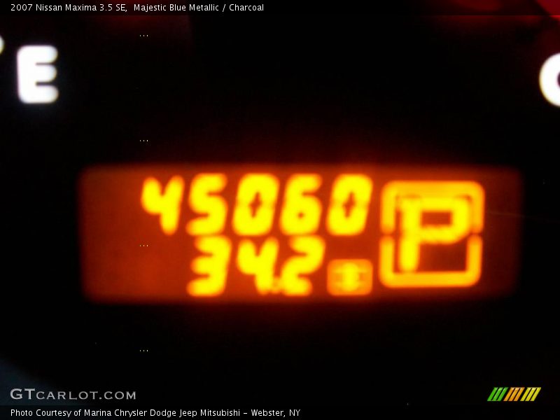 Majestic Blue Metallic / Charcoal 2007 Nissan Maxima 3.5 SE
