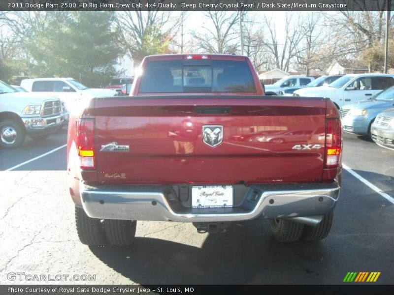 Deep Cherry Crystal Pearl / Dark Slate/Medium Graystone 2011 Dodge Ram 2500 HD Big Horn Crew Cab 4x4 Dually
