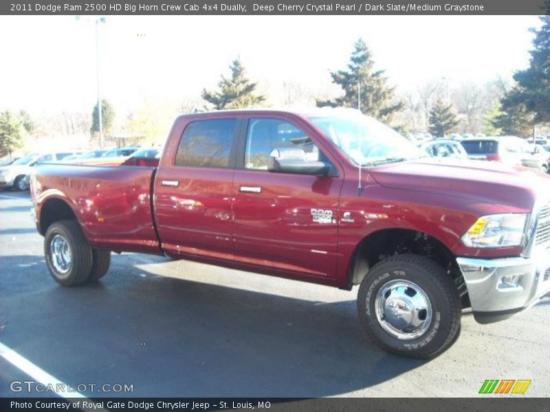 Deep Cherry Crystal Pearl / Dark Slate/Medium Graystone 2011 Dodge Ram 2500 HD Big Horn Crew Cab 4x4 Dually