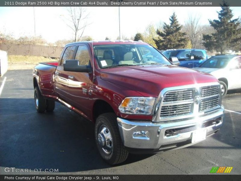 Deep Cherry Crystal Pearl / Dark Slate/Medium Graystone 2011 Dodge Ram 2500 HD Big Horn Crew Cab 4x4 Dually