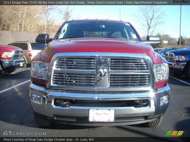 Deep Cherry Crystal Pearl / Dark Slate/Medium Graystone 2011 Dodge Ram 2500 HD Big Horn Crew Cab 4x4 Dually