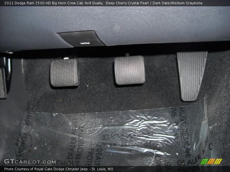 Deep Cherry Crystal Pearl / Dark Slate/Medium Graystone 2011 Dodge Ram 2500 HD Big Horn Crew Cab 4x4 Dually