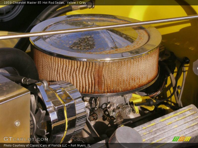 Yellow / Gray 1939 Chevrolet Master 85 Hot Rod Sedan