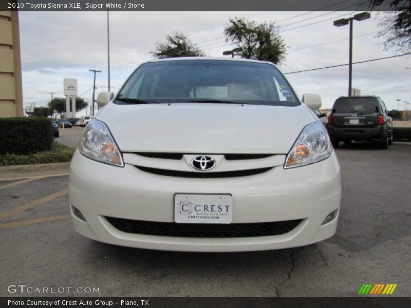 Super White / Stone 2010 Toyota Sienna XLE