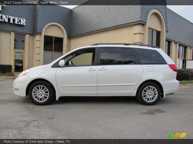 Super White / Stone 2010 Toyota Sienna XLE