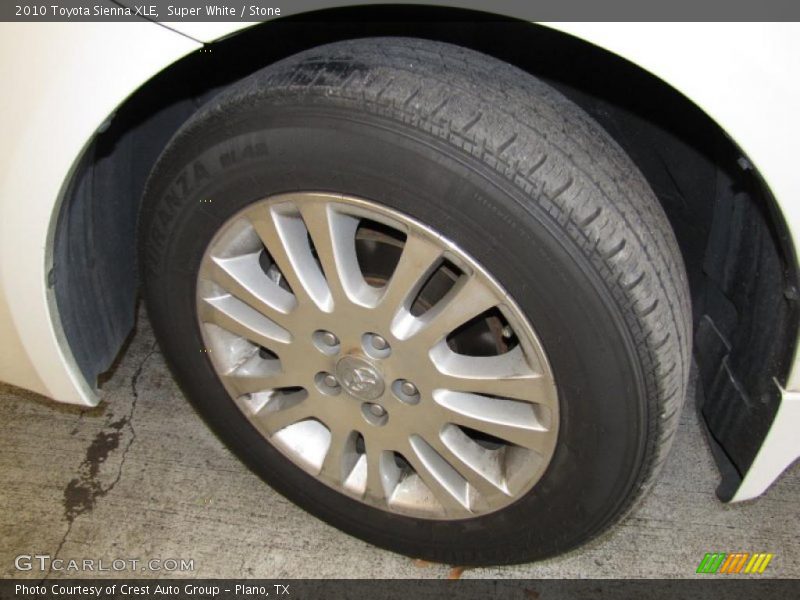 Super White / Stone 2010 Toyota Sienna XLE
