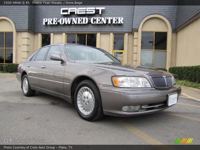 Pewter Pearl Metallic / Stone Beige 2000 Infiniti Q 45