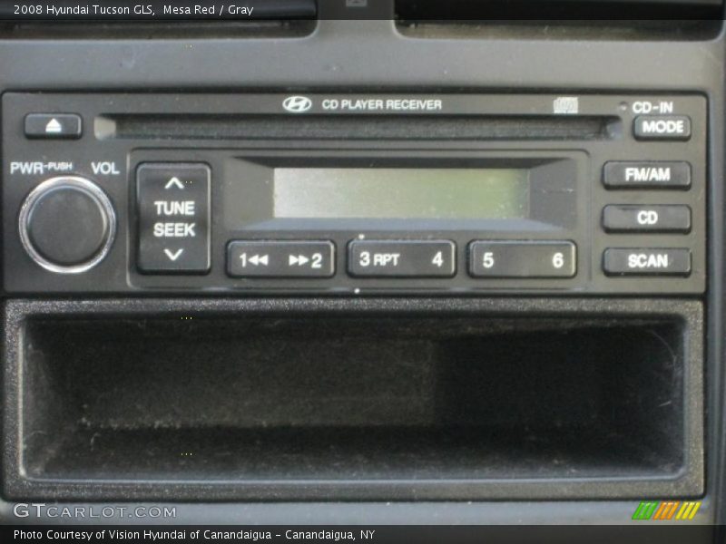 Mesa Red / Gray 2008 Hyundai Tucson GLS