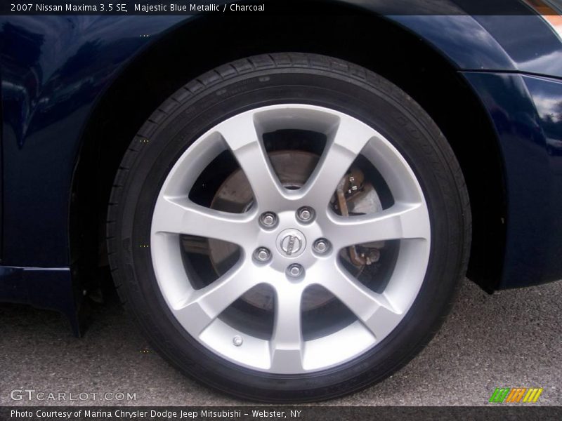 Majestic Blue Metallic / Charcoal 2007 Nissan Maxima 3.5 SE