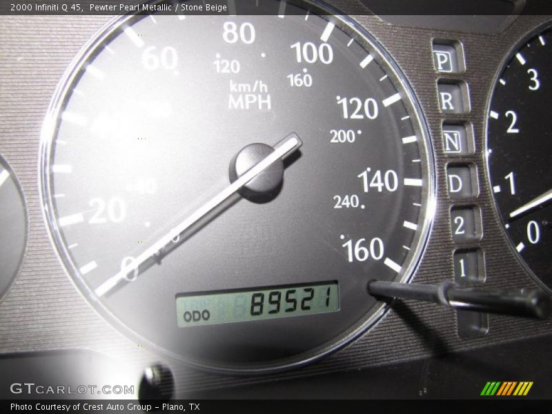 Pewter Pearl Metallic / Stone Beige 2000 Infiniti Q 45