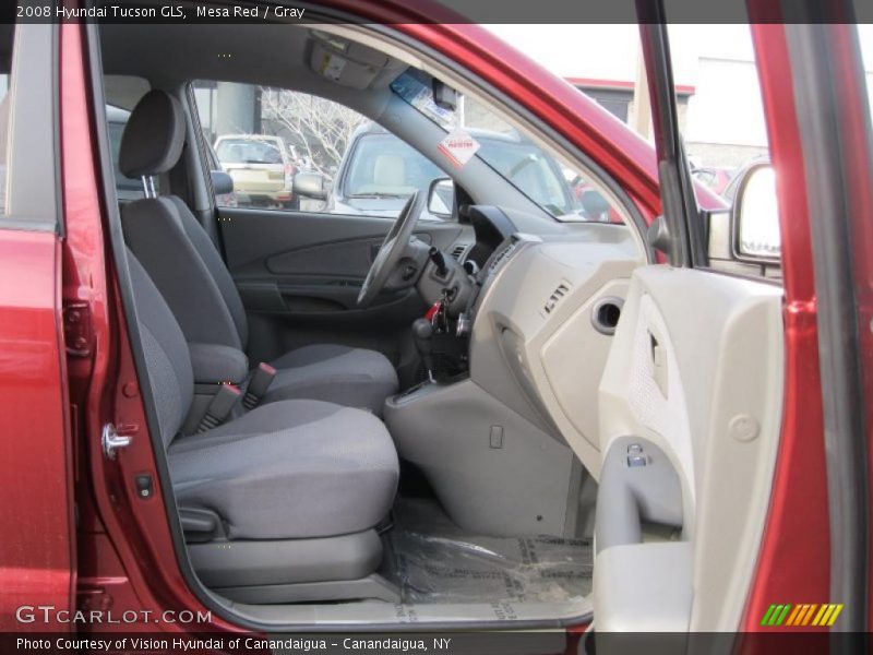 Mesa Red / Gray 2008 Hyundai Tucson GLS