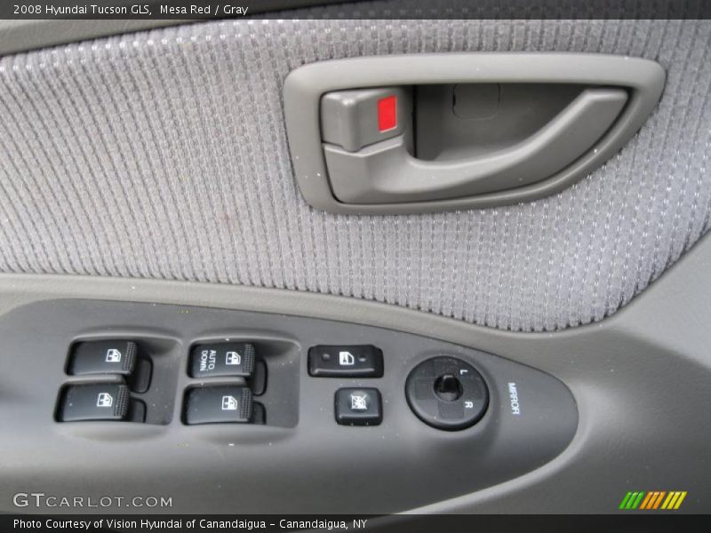 Mesa Red / Gray 2008 Hyundai Tucson GLS