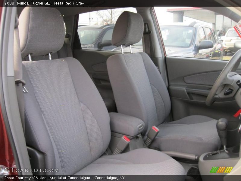Mesa Red / Gray 2008 Hyundai Tucson GLS