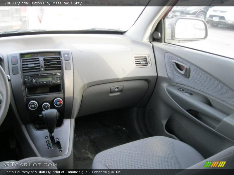 Mesa Red / Gray 2008 Hyundai Tucson GLS