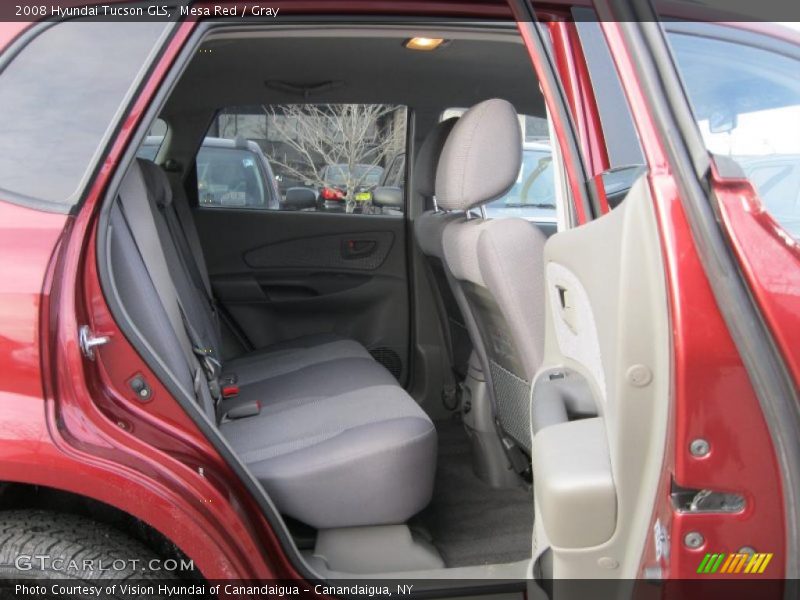 Mesa Red / Gray 2008 Hyundai Tucson GLS