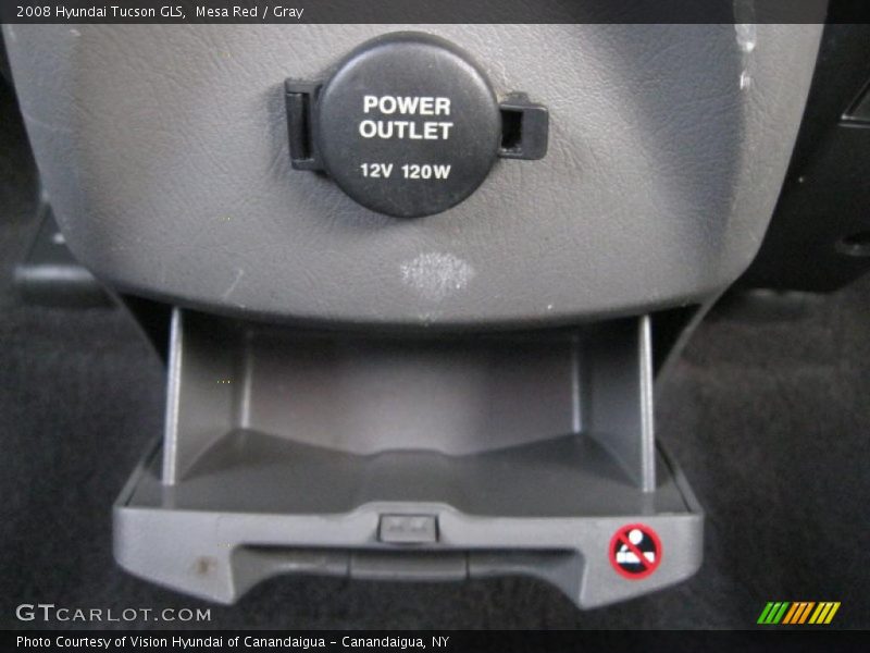 Mesa Red / Gray 2008 Hyundai Tucson GLS