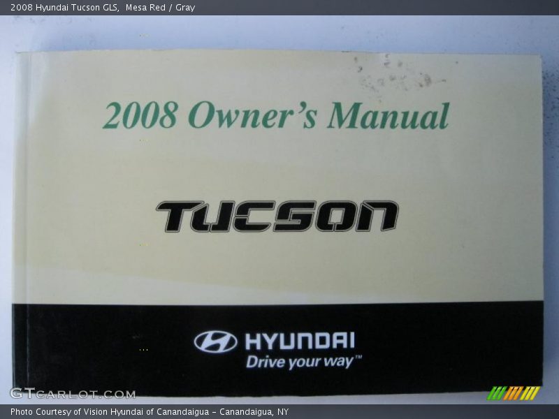 Mesa Red / Gray 2008 Hyundai Tucson GLS