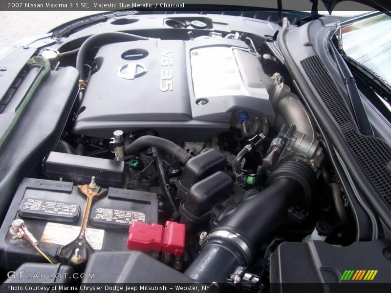 Majestic Blue Metallic / Charcoal 2007 Nissan Maxima 3.5 SE