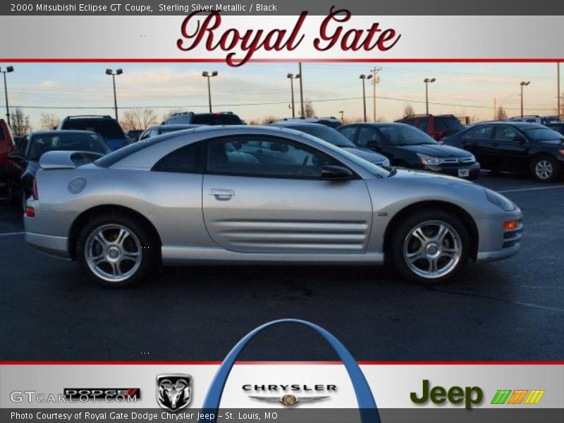 Sterling Silver Metallic / Black 2000 Mitsubishi Eclipse GT Coupe