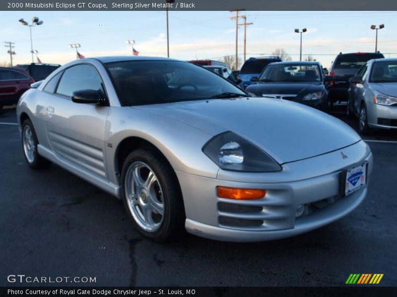 Sterling Silver Metallic / Black 2000 Mitsubishi Eclipse GT Coupe