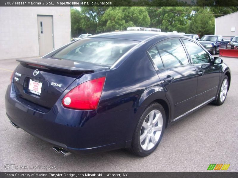 Majestic Blue Metallic / Charcoal 2007 Nissan Maxima 3.5 SE