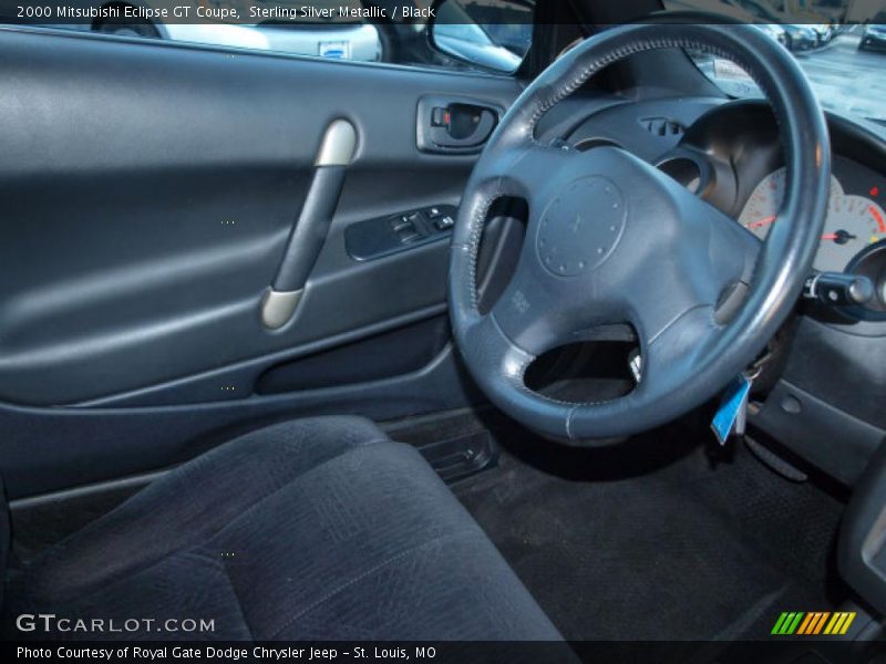 Sterling Silver Metallic / Black 2000 Mitsubishi Eclipse GT Coupe