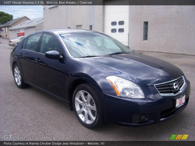 Majestic Blue Metallic / Charcoal 2007 Nissan Maxima 3.5 SE