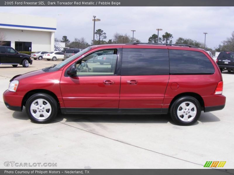 Dark Toreador Red Metallic / Pebble Beige 2005 Ford Freestar SES