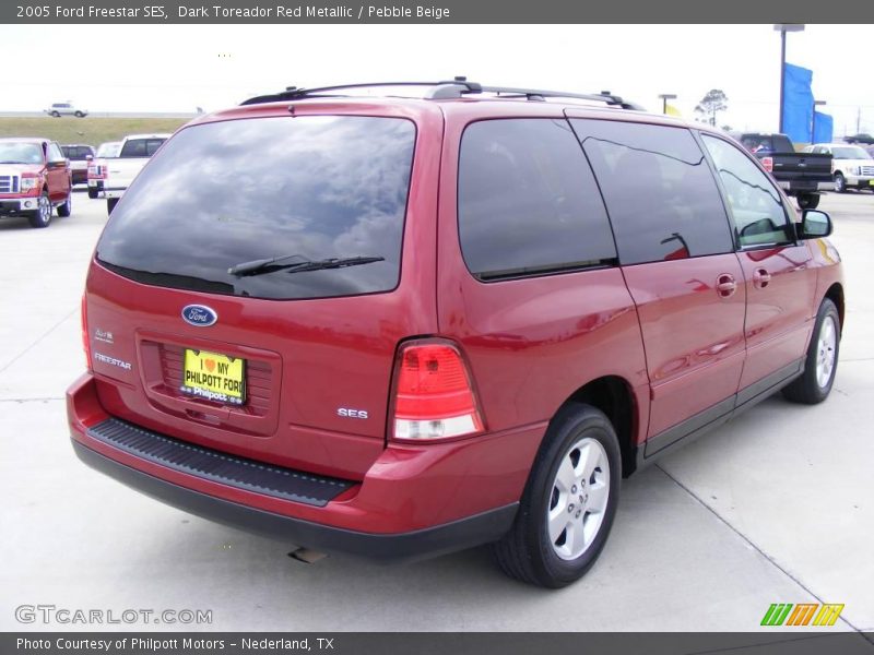 Dark Toreador Red Metallic / Pebble Beige 2005 Ford Freestar SES