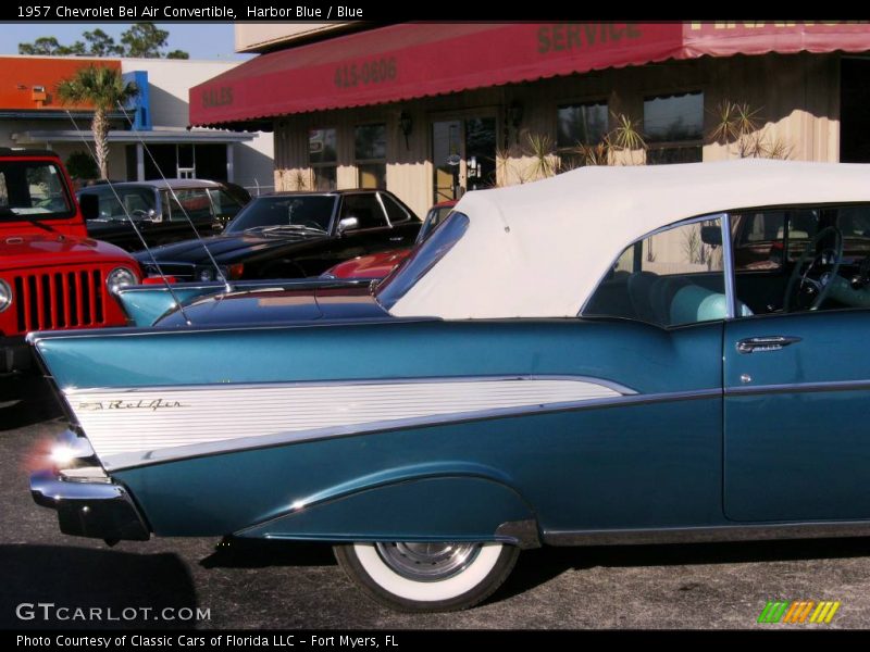 Harbor Blue / Blue 1957 Chevrolet Bel Air Convertible