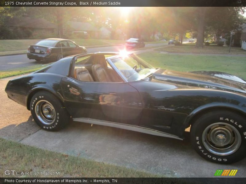 Black / Medium Saddle 1975 Chevrolet Corvette Stingray Coupe