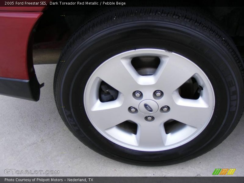 Dark Toreador Red Metallic / Pebble Beige 2005 Ford Freestar SES