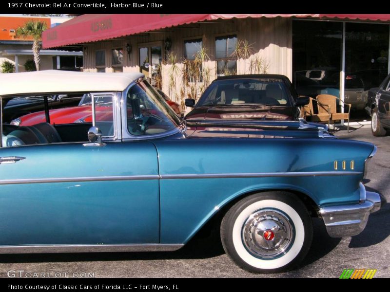 Harbor Blue / Blue 1957 Chevrolet Bel Air Convertible