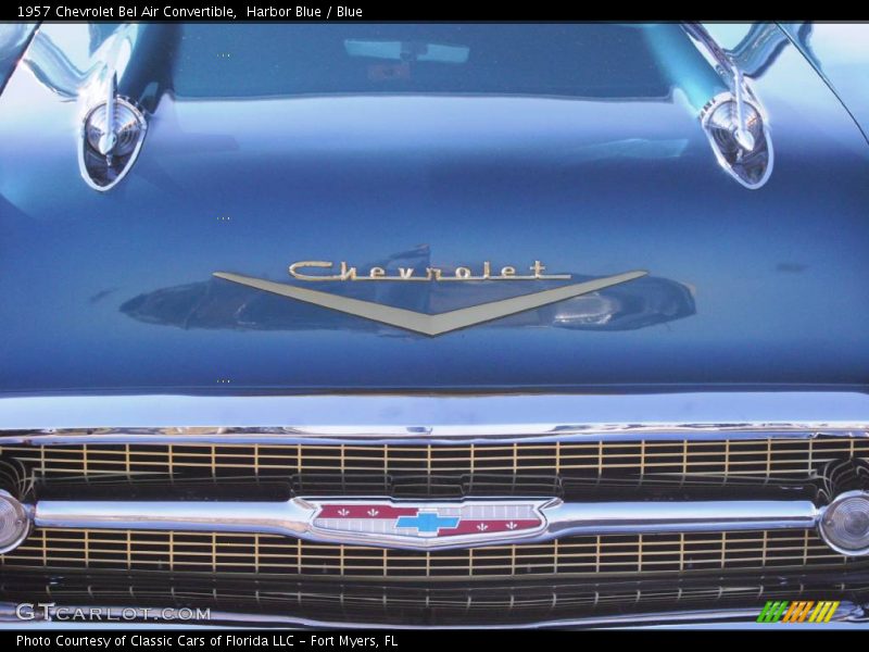 Harbor Blue / Blue 1957 Chevrolet Bel Air Convertible