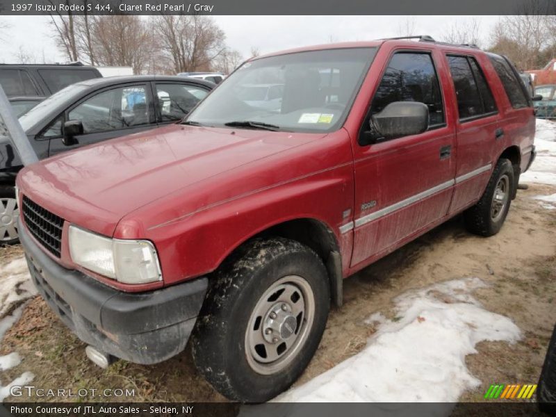 Claret Red Pearl / Gray 1997 Isuzu Rodeo S 4x4