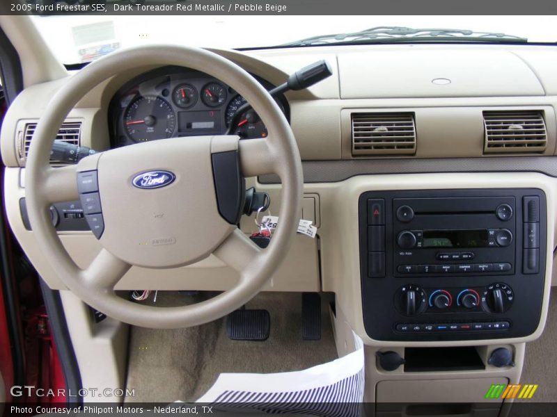 Dark Toreador Red Metallic / Pebble Beige 2005 Ford Freestar SES